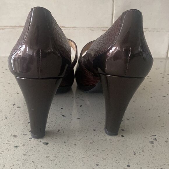Alex Marie Reagan Women’s Woodberry Mary Jane Peep Toe Heels Pumps Size 8.5M - Picture 6 of 13